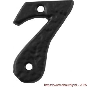 Kirkpatrick KP1977 huisnummer 7 50 mm smeedijzer zwart - A21003466 - afbeelding 1