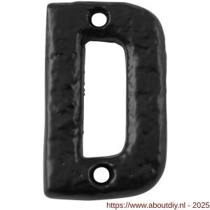 Kirkpatrick KP1977 letter D 50 mm smeedijzer zwart - A21003467 - afbeelding 1