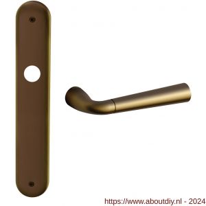 Mandelli1953 S100 WC55/8 Start deurkruk op langschild WC55/8 mat brons - A21019893 - afbeelding 1