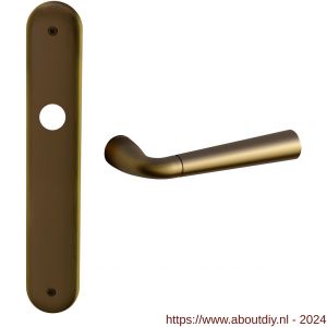 Mandelli1953 S90R BB56 Special deurkruk gatdeel rechtswijzend op langschild 238x40 mm BB56 mat brons - A21016288 - afbeelding 1