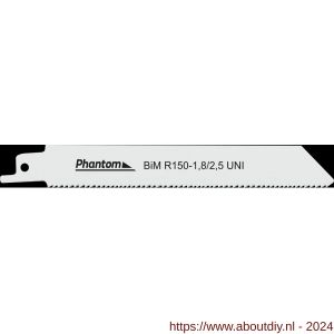 Phantom 64.600 bi-metaal reciprozaag R 150-1‚8/2‚5V set 5 stuks - A40528524 - afbeelding 1