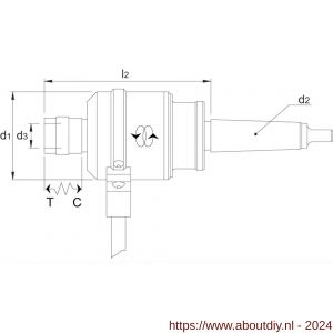 Phantom 81.540 tapapparaat met omkeerinrichting met druk- en trekcompensatie voor gebruik met tapinzetstukken MK volgens DIN 228-B nummer 1 M2-M14 MK 2 - A40503151 - afbeelding 2