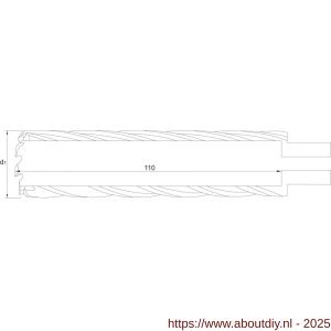 Phantom 62.180 HSS-EX kernboor snijdiepte 110 mm 30 mm - A40503919 - afbeelding 2