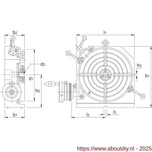 Bison 87.110 rondverdeeltafel type 5859 250 mm - A40502575 - afbeelding 2