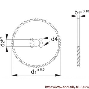 Phantom 63.450 HM-tip cirkelzaag positieve spaanhoek 350x3‚4x32 mm T108 - A40522077 - afbeelding 2