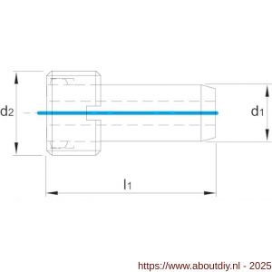 Phantom 84.790 koelpijp HSK HSK63 M18x1 mm - A40526013 - afbeelding 2