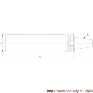 Phantom 82.426 halfbewerkte gereedschapshouder BT volgens MAS 403 BT BT40 63x250 mm - A40501761 - afbeelding 2