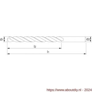 International Tools 11.490 Eco Pro HSS-E spiraalboor DIN 338 6‚0 mm - A40508382 - afbeelding 2