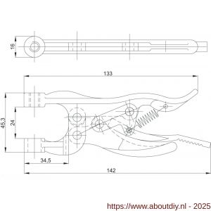 Torax 88.965 klemtang nummer 1 - A40500341 - afbeelding 2