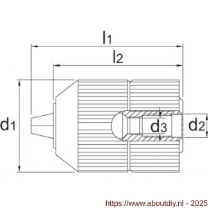 Phantom 81.180 snelspanboorhouder 2-13 mm 1/2 inch-20 UNF - A40525907 - afbeelding 2