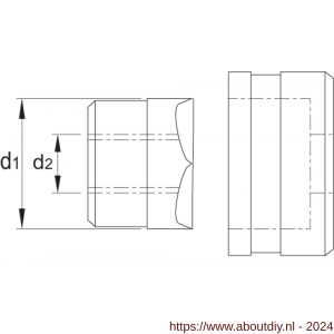 Phantom 67.130 gatenpons met 3-voudig splijtstempel voor hand- en hydraulisch gebruik roestvaststaal exclusief bout 37 mm - A40500669 - afbeelding 2