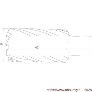 Phantom 62.250 HSS-EX kernboor met Fein QuickIN opname snijdiepte 40 mm 35 mm - A40526410 - afbeelding 2