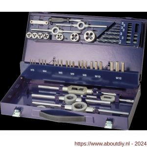International Tools 29.130 Eco Pro HSS set draadsnijden in stalen cassette M3-M12 - A40527269 - afbeelding 1