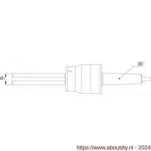 Akon 81.531 opsteekdoorn MK volgens DIN 228-B met instelbare slipkoppeling nummer 2-MK 2 - A40502536 - afbeelding 2