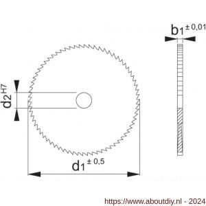 Phantom 63.270 VHM metaalcirkelzaag DIN 1838-B grof 30x1‚2x8 mm T24 - A40522463 - afbeelding 2