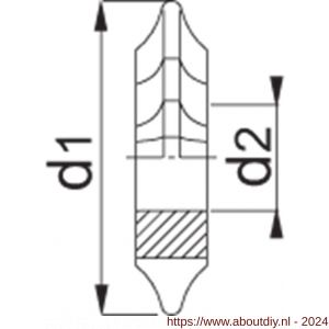 Phantom 38.500 HSS moduulfrees DIN 3972 drukhoek 20 graden Modul 1‚75 nummer 2 - A40516924 - afbeelding 2