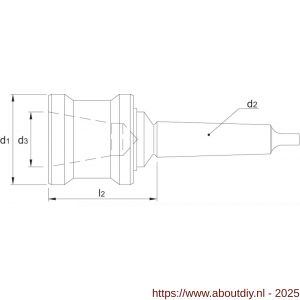 Bison 81.450 snelwisselhouder MK volgens DIN 228-B type 1721 D40 MK 4 - A40502580 - afbeelding 2