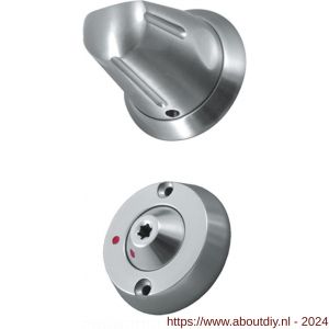 Artitec Zorg en Welzijn S-preventie anti suicidaal WC garnituur slipkop rozet diameter 63 mm RVS mat - A23001226 - afbeelding 1