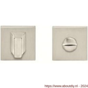 Artitec Luxuria WC garnituur LU 50x50 mm mat nikkel PVD WC 6-7 mm - A23001246 - afbeelding 1