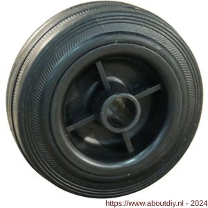 Protempo serie 01 transportwiel los PP velg standaard zwarte rubberen band 100 mm glijlager - A20910872 - afbeelding 1
