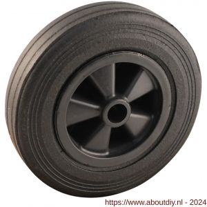 Protempo serie 01 transportwiel los PP velg standaard zwarte rubberen band 200 mm glijlager - A20910888 - afbeelding 1