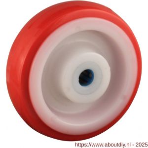 Protempo serie 27 transportwiel los PA velg TPU band ± 97 shore A 100 mm rollager RVS - A20910725 - afbeelding 1