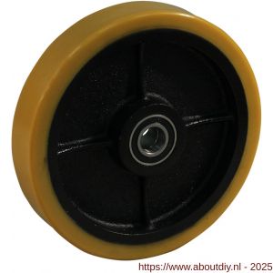 Protempo serie 28 transportwiel los gietijzeren velg PU band ± 94 shore A 300 mm kogellager - A20910791 - afbeelding 1
