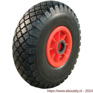 Protempo massieve PU band op kunststof velg 300-4 asgat 25 mm rollager - A20911020 - afbeelding 1