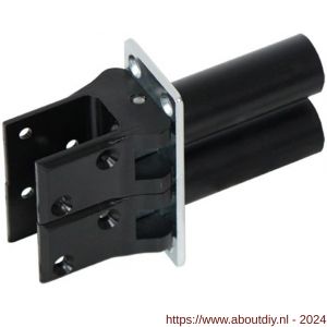 Hawgood deurveerscharnier 4000-D kunststof zwart - A10100159 - afbeelding 1