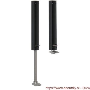 Dictator deurvastzetter Design Line ZE-200 slag tot en met 200 mm zwart RAL 9005 - A10100215 - afbeelding 1