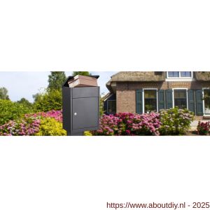 Allux 500 pakketbus brievenbus Ruko antraciet - A11200977 - afbeelding 5