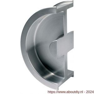 Didheya schuifdeurkom 1/2 cirkel 40 mm deur RVS inox - A11200650 - afbeelding 1