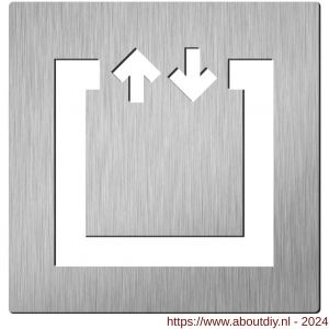 Didheya pictogram vierkant Lift RVS inox - A11200665 - afbeelding 1