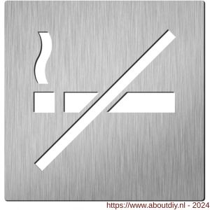 Didheya pictogram vierkant Niet roken RVS inox - A11200670 - afbeelding 1