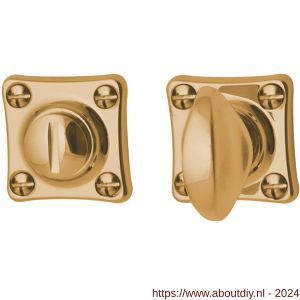 Becchetti Bal WC-garnituur rozet vierkant 8 mm stift messing ongelakt - A11200615 - afbeelding 1