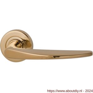 Mariani Vento deurkruk rond rozet Nika PVD messing - A11200227 - afbeelding 1