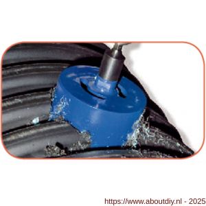 Rotec 529 BiM-Co kanaaldoorvoerboor diameter 85x100 mm 8-12 TPI met centreerboor en zeskant adapter - A50907432 - afbeelding 2