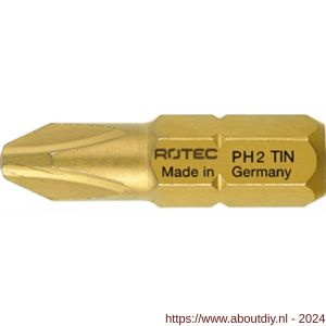 Rotec 800 schroefbit TiN C6.3 Phillips PH 1x25 mm set 10 stuks - A50910435 - afbeelding 1