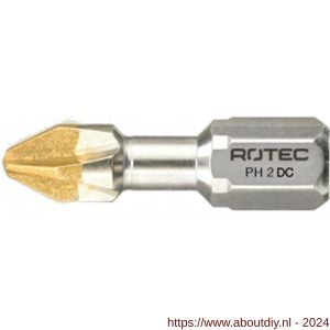 Rotec 801 Torsion schroefbit Diamond C6.3 Phillips PH 1x25 mm set 10 stuks - A50910450 - afbeelding 1
