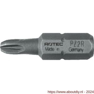 Rotec 803 schroefbit Basic C6.3 Pozidriv PZ 2Rx25 mm gereduceerd set 10 stuks - A50910474 - afbeelding 1