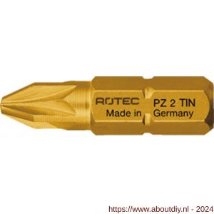 Rotec 803 schroefbit TiN C6.3 Pozidriv PZ 3x25 mm set 10 stuks - A50910481 - afbeelding 1