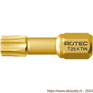 Rotec 807 Pro Torsion schroefbit Torx T 25 L=25 mm C6.3 conisch TIN - A50910562 - afbeelding 1