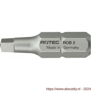 Rotec 809 schroefbit Basic C6.3 Robertson SQD 0x25 mm set 10 stuks - A50910613 - afbeelding 1