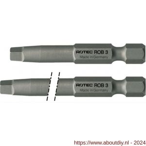 Rotec 810 Pro schroef krachtbit Robertson SQD 1 L=89 mm E6.3 Basic - A50910626 - afbeelding 1