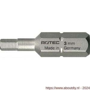 Rotec 811 schroefbit inbus Basic SW 5,0x25 mm C6.3 set 10 stuks - A50910633 - afbeelding 1