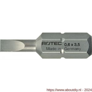 Rotec 812 schroefbit Basic C6.3 zaagsnede SL 1,2x6,5 mm L=25 mm set 10 stuks - A50910655 - afbeelding 1