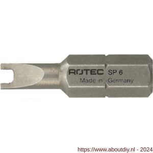 Rotec 814 schroefbit Basic C6.3 met spanner S4x25 mm set 10 stuks - A50910667 - afbeelding 1