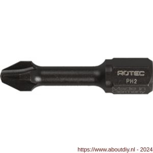 Rotec 817 Impact schroefbit Basic C6.3 Phillips PH 1x30 mm set 10 stuks - A50910712 - afbeelding 1