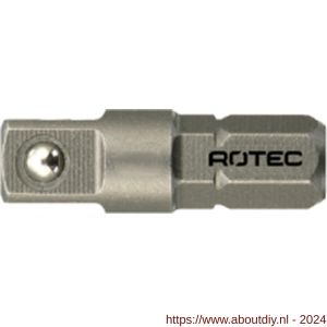Rotec 820 adapter C6.3 > vierkant 1/4 inch met kogel L=25 mm set 10 stuks - A50910880 - afbeelding 1