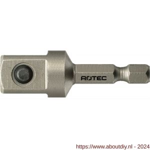 Rotec 820 adapter E6.3 > vierkant 1/2 inch met stift L=50 mm set 10 stuks - A50910885 - afbeelding 1